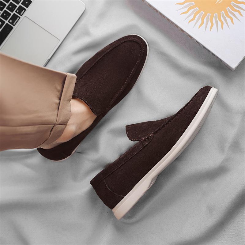 

6097 внешняя торговля Европа и США новые мужские повседневные лоферы, легкие ежедневные педали той же ленивой обуви 46 коричневый