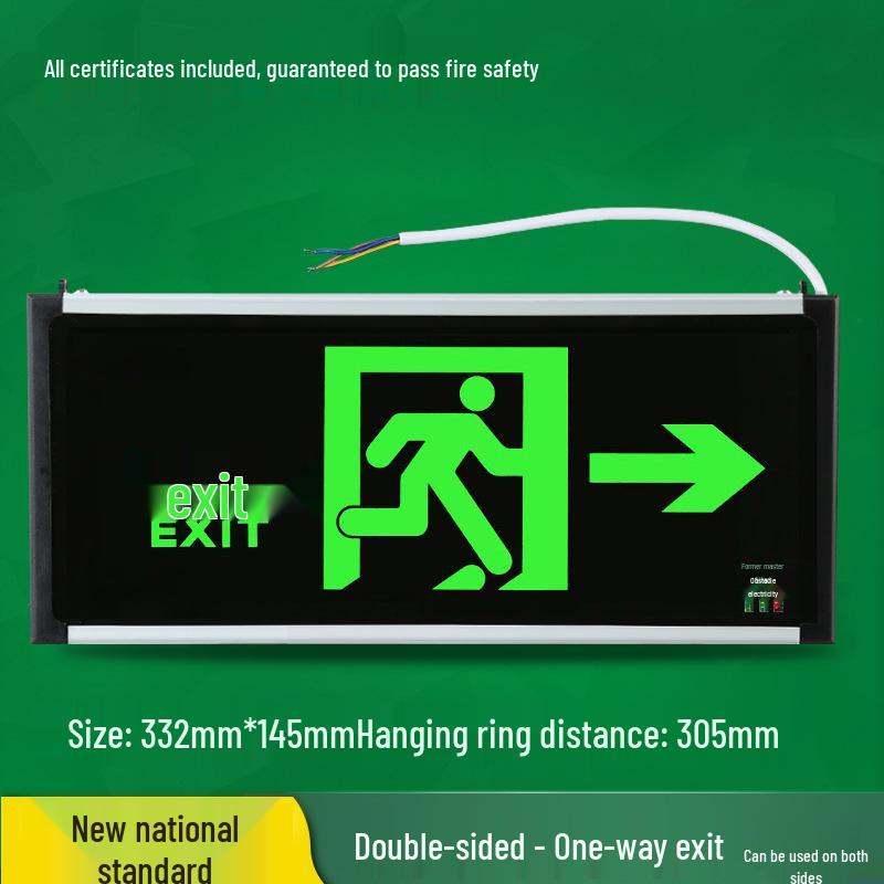 LED-Notleuchte & Rettungszeichen - Superhell, Zwei-in-Eins für Stromausfälle