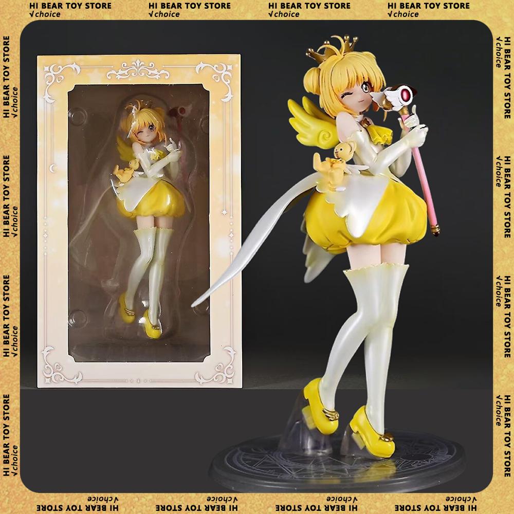 22Cm Anime Card Captor Figure Kinomoto Sakura Figures Action Models Statue Collection Doll Toys Desk Decora Kids Birthday Gifts