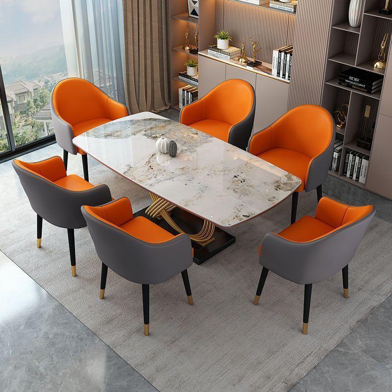 Dining Chair Household Commercial Light Luxury Hotel Restaurant Chair Modern Simple Dining Table Negotiation Back
