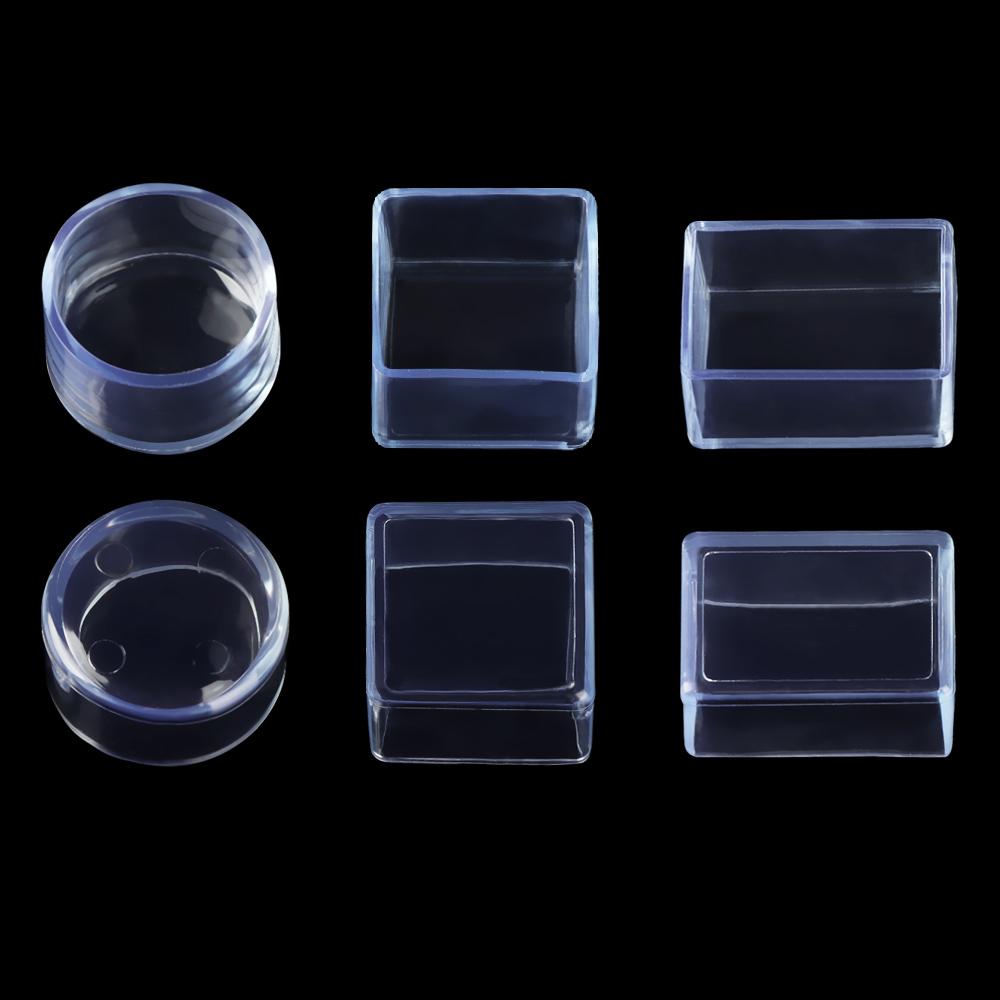 4 szt./zestaw Skarpetki na stół Okrągłe silikonowe podkładki Nakładki na nogi krzeseł Antypoślizgowe osłony Stopki meblowe