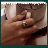 Everlove Reindeer Moose S925 Sterling Silver Rhodium-Plated Open Ring for Women