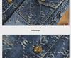 Jacquard Denim Skirt for Women: 2024 Spring/Summer Casual Slit Design