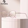 Children’s Cat-Eye Anti-Blue Light Glasses with Metal Temples - Lightweight & Comfortable Myopia Frame