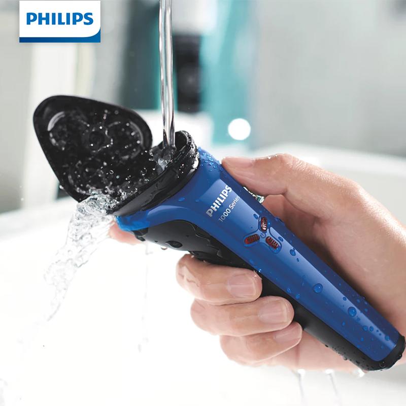 Philips Electric Shaver Mini Whirlwind Upgraded Imported 3 Blade Full Body Waterproof and Clean Shaver S1125 [1 Hour Fast Charging]