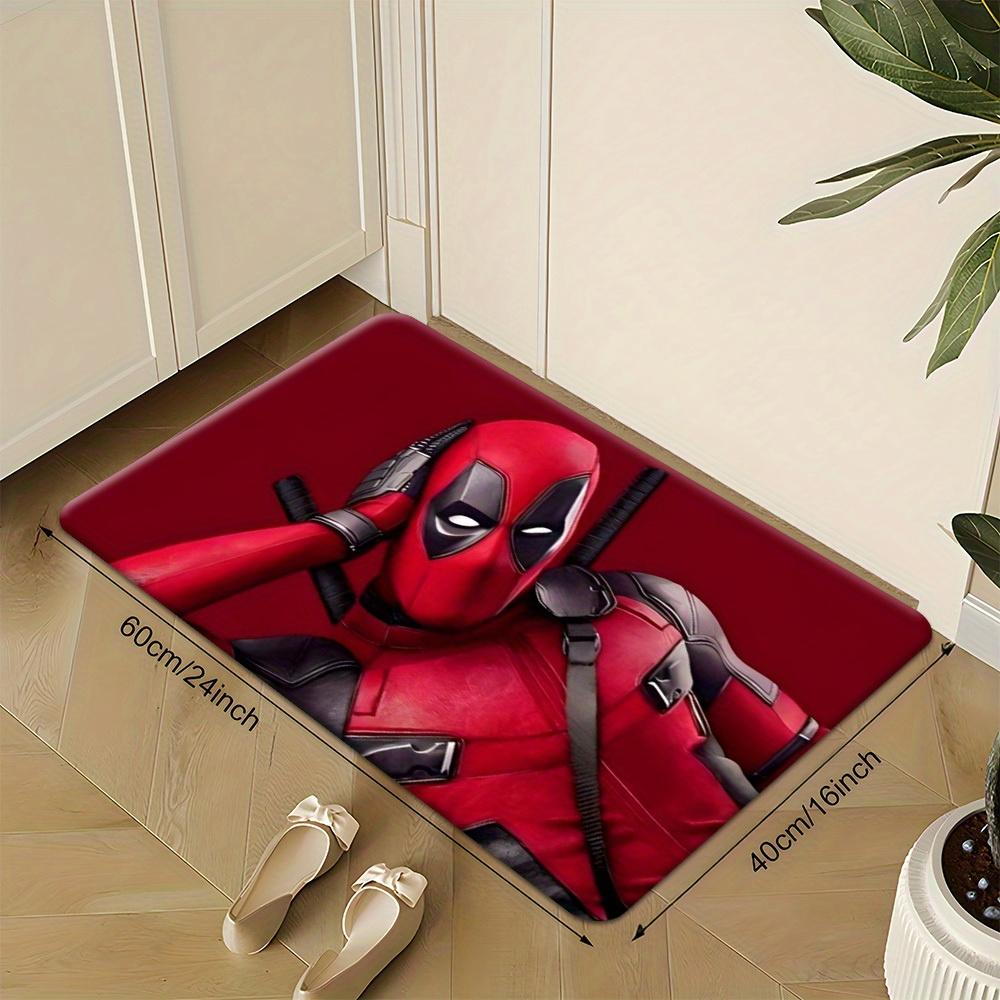 1pc Polyester Doormats Deadpool 2D FLAT welcome Outdoor Rugs, living room bedroom Mat, kitchen corridor bathroom washing machi