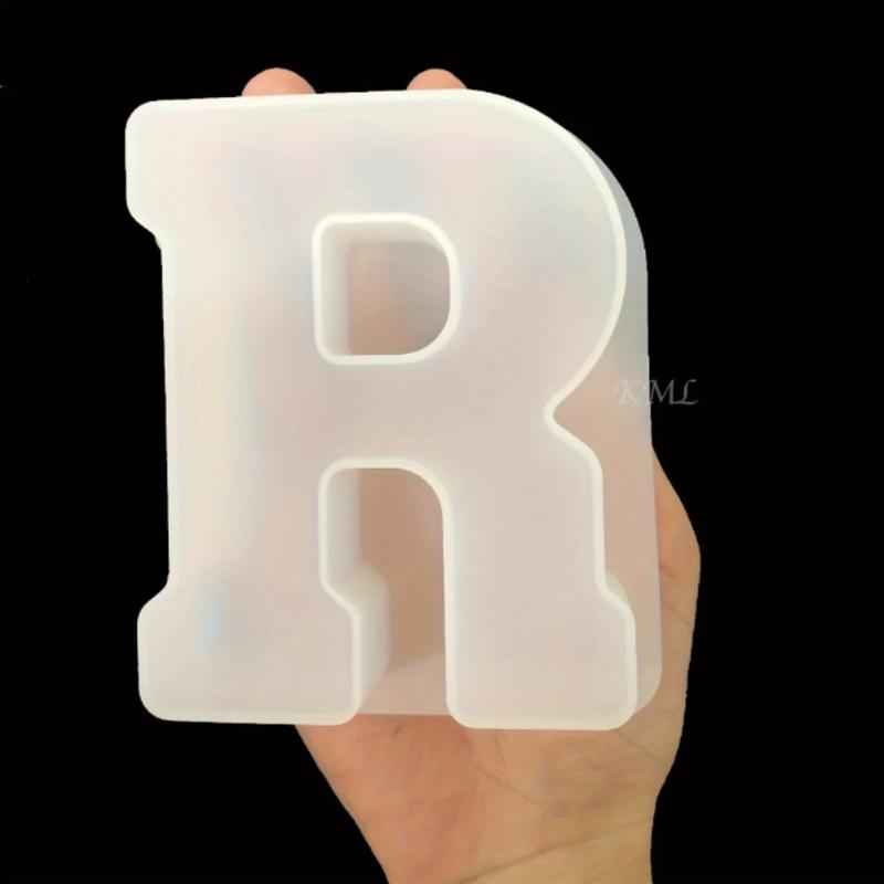 26 Stück Silikonform für englische Buchstaben, 10 Silikonformen für Ziffern, 26 Buchstaben- und Zahlenformen Handgefertigter Buchstaben-Harzguss