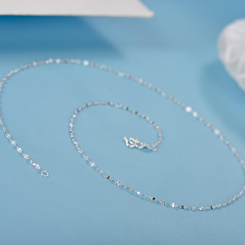 Pure Silver 999 Lip Chain Pendant Necklace - Versatile Hot-Selling Silver Accessory