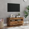 VidaXL TV Cabinet with LED Lights Old Wood Engineered Wood, TV Stand, Media Unit, TV Console, Hi-Fi Cabinet, 856357