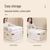 Large Capacity Moisture-Proof Quilt Storage Bag with Zipper, Thickened Cotton for Clothes and Moving