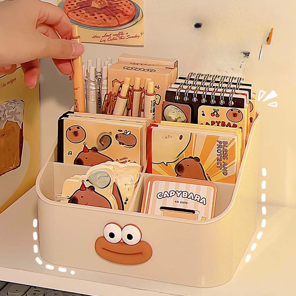 Lustiger Stifthalter Studenten Kinder Große Kapazität Desktop Aufbewahrungsbox Mädchen Büro Schreibwaren Unordnung Organizer Regal