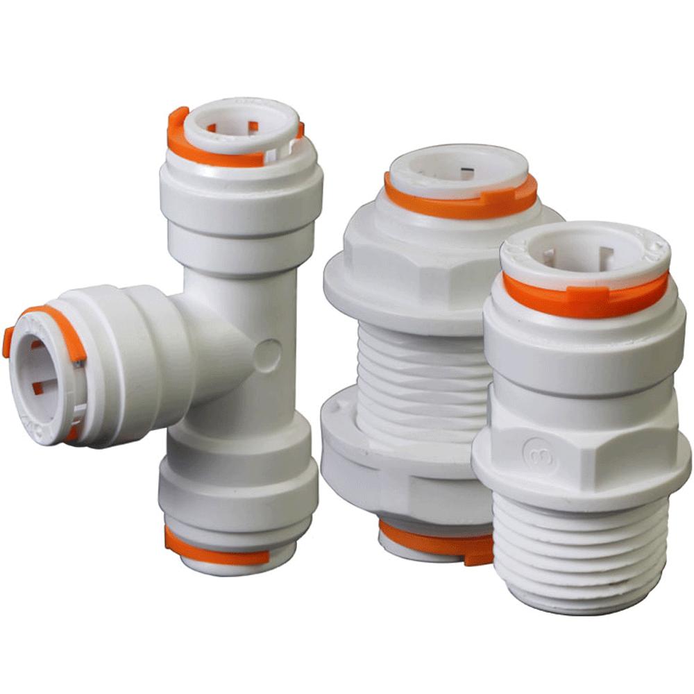 1/4" 3/8" 1/2" Zoll Außendurchmesser Rohr POM Schnellkupplungsverbinder Aquarium Wasserreiniger Filter RO-System