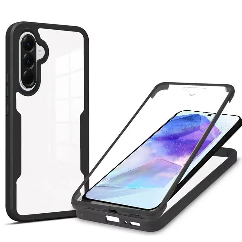 360 Protection Case For Samsung Galaxy A56 5G Transparent TPU Cover For Smaung A56 A36 A26 A16 Screen Protector Shockproof Case