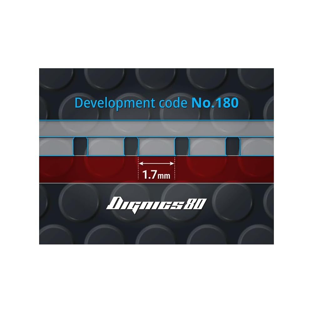Butterfly Dignics 80 High Tension Table Tennis Rubber Red 2.1mm Thickness