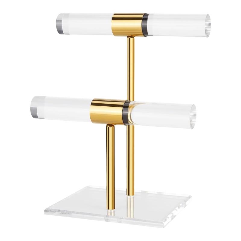 Bracelet Holder Necklace Storage Rack Display Stand Jewelry Storage Rack Acrylic Texture Suitable for Home and Shop Use