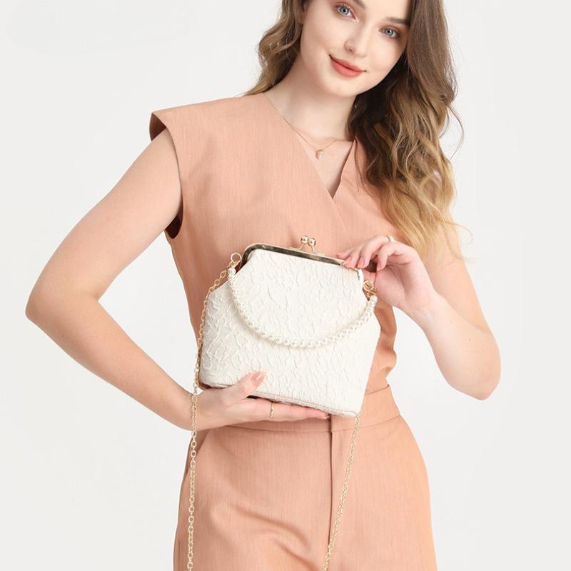 Mobile Phe Taschen Perlenketten Crossbody-Tasche für Damen Umhängetaschen Kosmetiktasche Geldbörse und Handtaschen Mutter Kinder Tasche für Mädchen