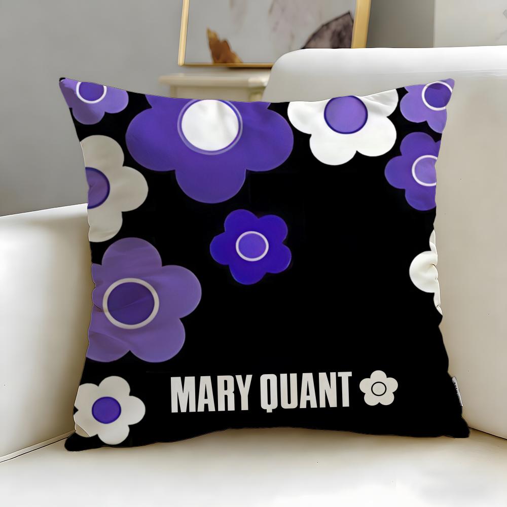 classic fashion designer Mary Quant Cushion Cover Soft EasyWash Pillow Case Versatile for Couch Bed Travel and Office