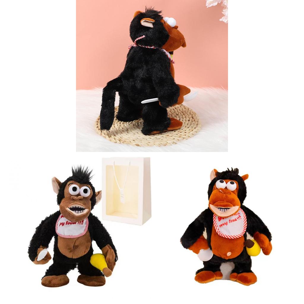 Cartoon Ape Soft Toy With Magnetic Control For Sensory And Motor Skills Development