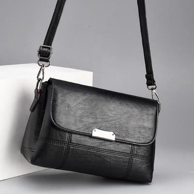 Bag Women's New Fashion Women's Soft Leather Bag Crossbody Small Bag Korean Version Girls' One Shoulder Crossbody Bag