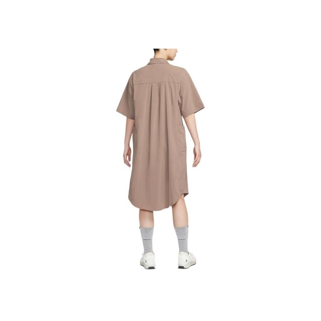 Nike ACG Series Fashion Comfortable Soft Skin-Friendly Short Sleeve Dress Women dresses Khaki HJ0258-214