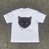 Tricou Smocking Pisică Y2k, Tricouri Grafice Vintage Unisex Scen Gothic Grunge Y2k Emo