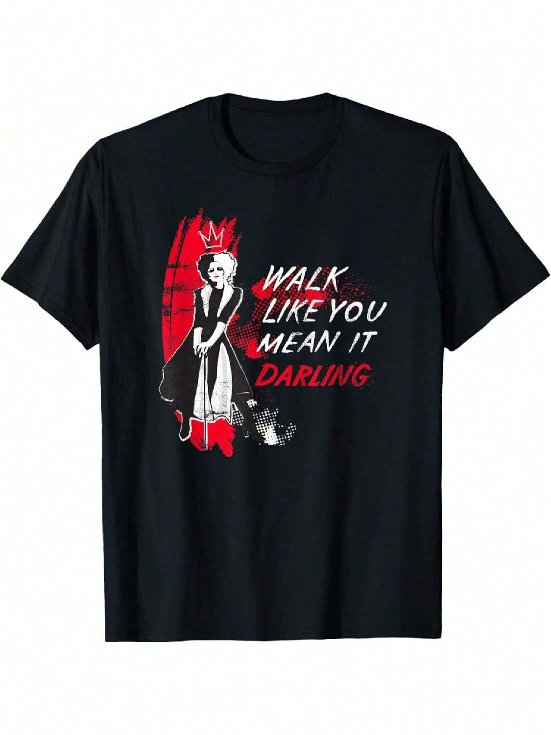 Смелая футболка Disney s Cruella Walk Like You Mean It S