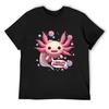 I Axolotl Questions Kawaii Axolotl Funny Pink Axolot T-Shirt Anime Tshirt Customizeds Louboutins Mens Designer T Shirt