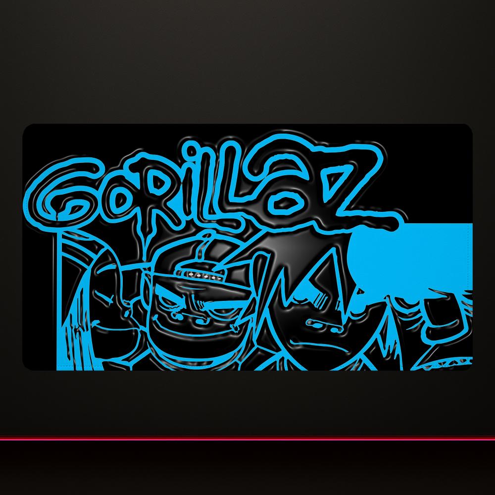 Gorillaz Mouse Pad Mousepad Gamer Speed Keyboard Office Nonslip Desk Pad120x60cm Pc Extended Carpet