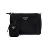 Prada Saffiano Multifunkční Odnímatelný Ramenní Popruh Tři v Jednom Nylonová Taška přes Rameno Brašna Crossbody Taška Taška přes Rameno 2VH113-064-F0002