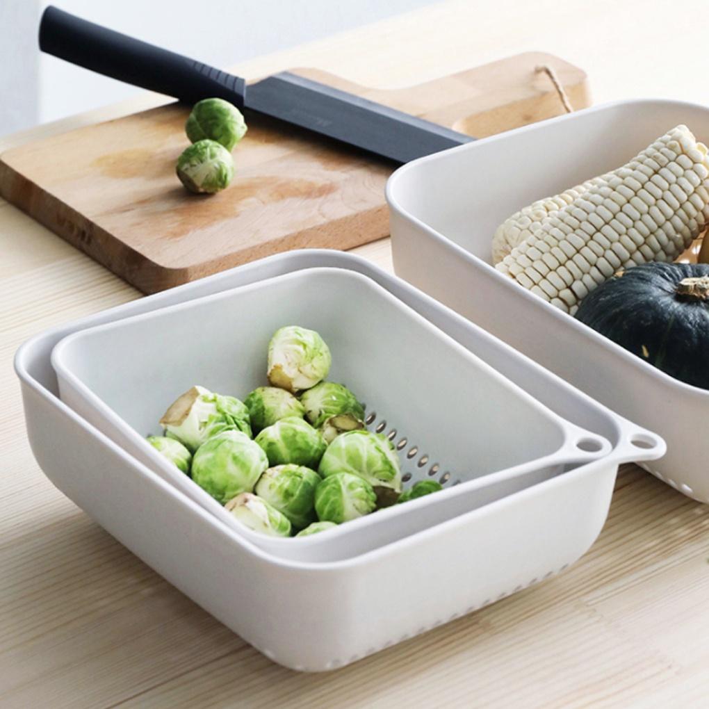 Good Kitchen Square Tray 3-piece Set Kitchen Plastic Tray