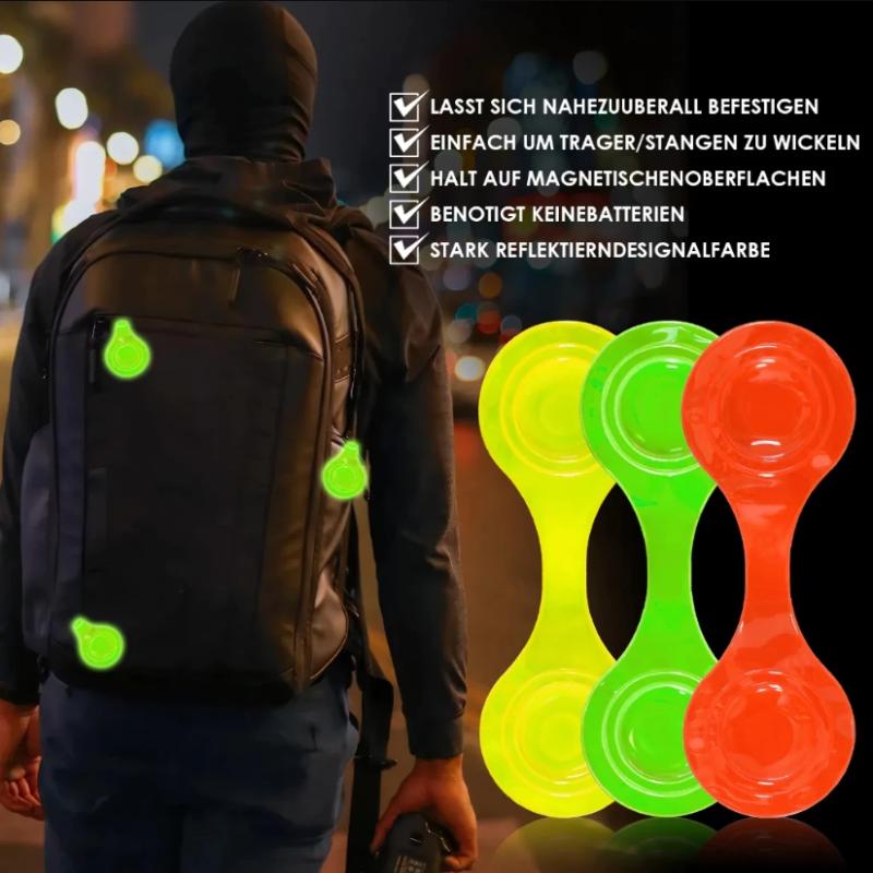 Magnetic Reflector Clips For Kids Backpacks Night Reflective Safety Accessory Easy Clip On Student School Bags