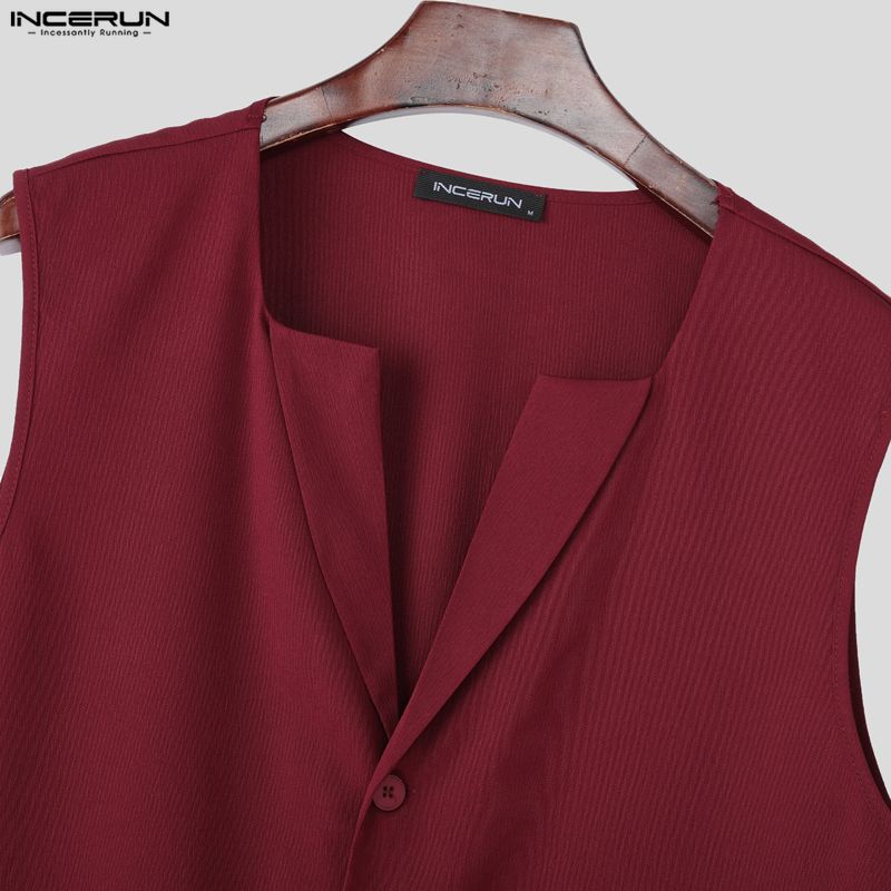 INCERUN Zweiteiliger Herren Reverskragen Langarm Umhang Blazer Lange Anzughose Outfits