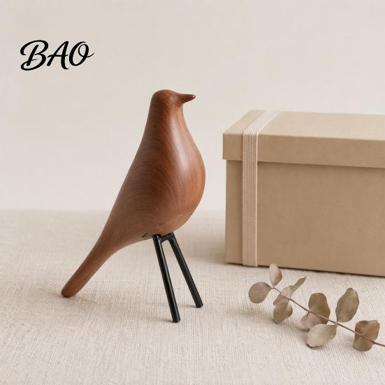 Nordischer Minimalistischer Dekorstil Vogel Schreibtischdekoration, Mittelalterlicher Tisch Stromlinienförmiges Design Statue für Zuhause Büro Bücherregal Kaminsims Regal Mittelstück