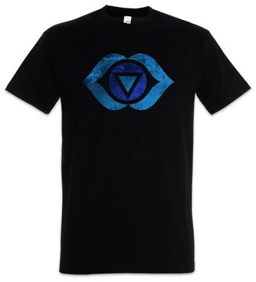 Chakra Ajnya Herren T-Shirt Ajna Stirn Buddha Stirnchakra Third Eye Zwei Blätter