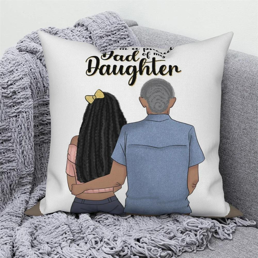 Pillowcases Home Sofa Decorative Throw  Dad and Kids Cushion Covers