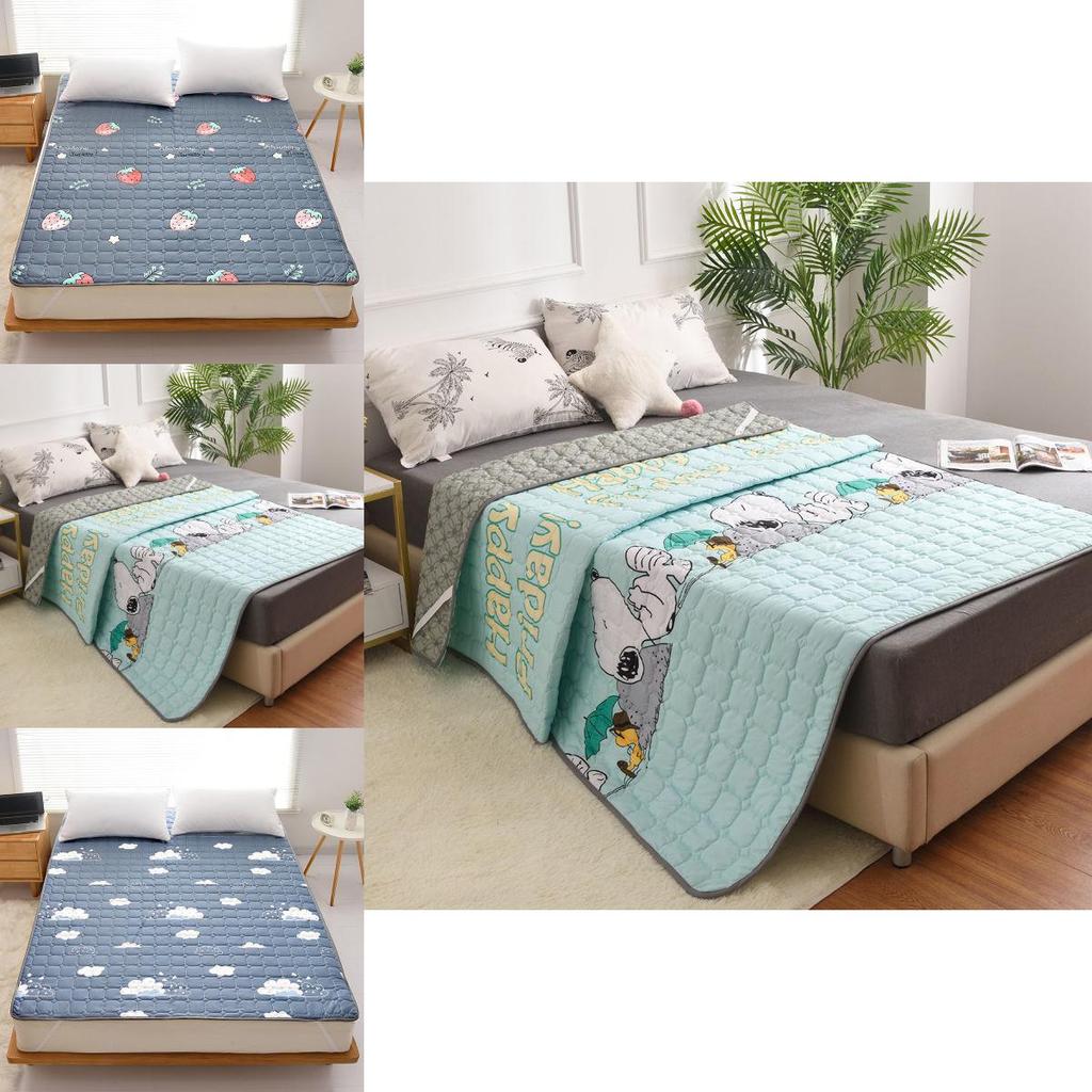 Snoopy Cartoon Mattress Pad With Thick Teflon Fabric For Home And Dorm Use