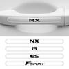 Car Door Anti Scratch Strip Stickers For Lexus RX 330 300 460 NX CT200h GS 450h IS 300h 250 ES GX 470 400h Fsport LS LX UX 200