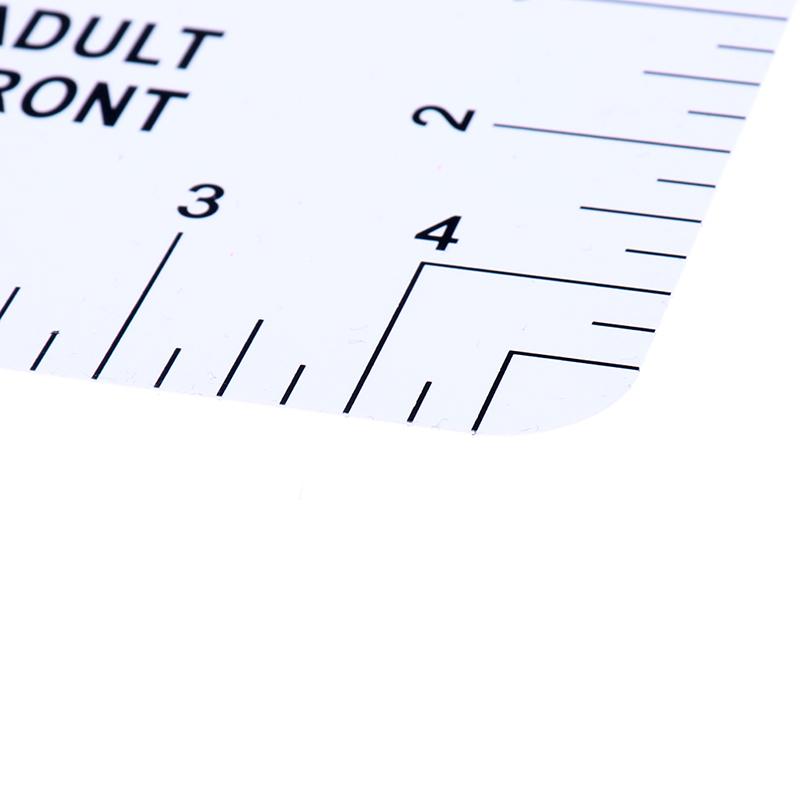 8 stk T-skjorte linjalguide V-halsjusteringsverktøy til senterdesign Måling