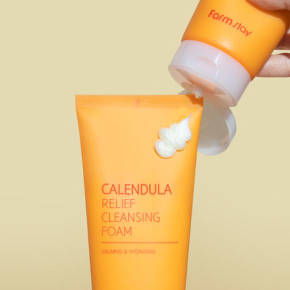 FARM STAY Calendula Relief Reinigungsschaum 180ml (3 Optionen)