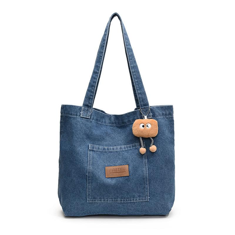 New Casual Trend Literary and Foreign Personality Bag 2025 Texture Large Capacity Cloth Bag Shoulder Tote Bag