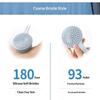 Long Handle Silicone Bath Brush Soft Exfoliating Bristles Easy Reach Back Hanging Hole for Home Bathroom Shower Skin Care