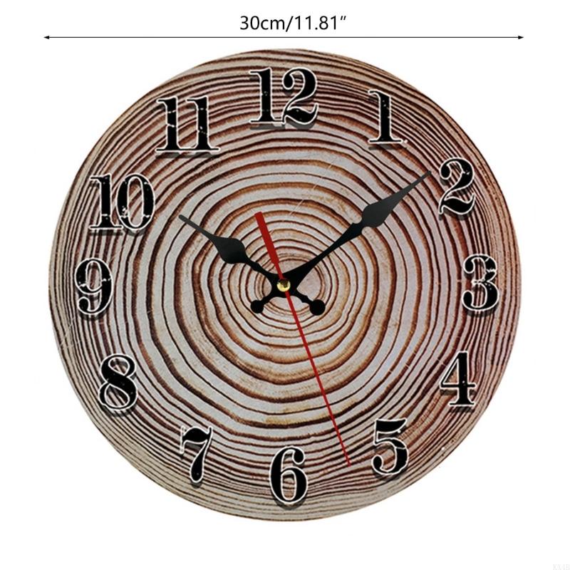 KX4B Vintage Clock Hanging Clock Crafts Household Decorative Ornament for Home Baby Room Decoration Crafts