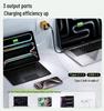 80W GaN Type-C Multi-Port Fast Charger with Magnetic Retractable Cable (US Standard)