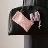 1pc Polka Dot Eyeglass Pouch with Keychain Portable Scratch-Resistant Soft Glasses Case Storage Bag for Women Daily Use Travel