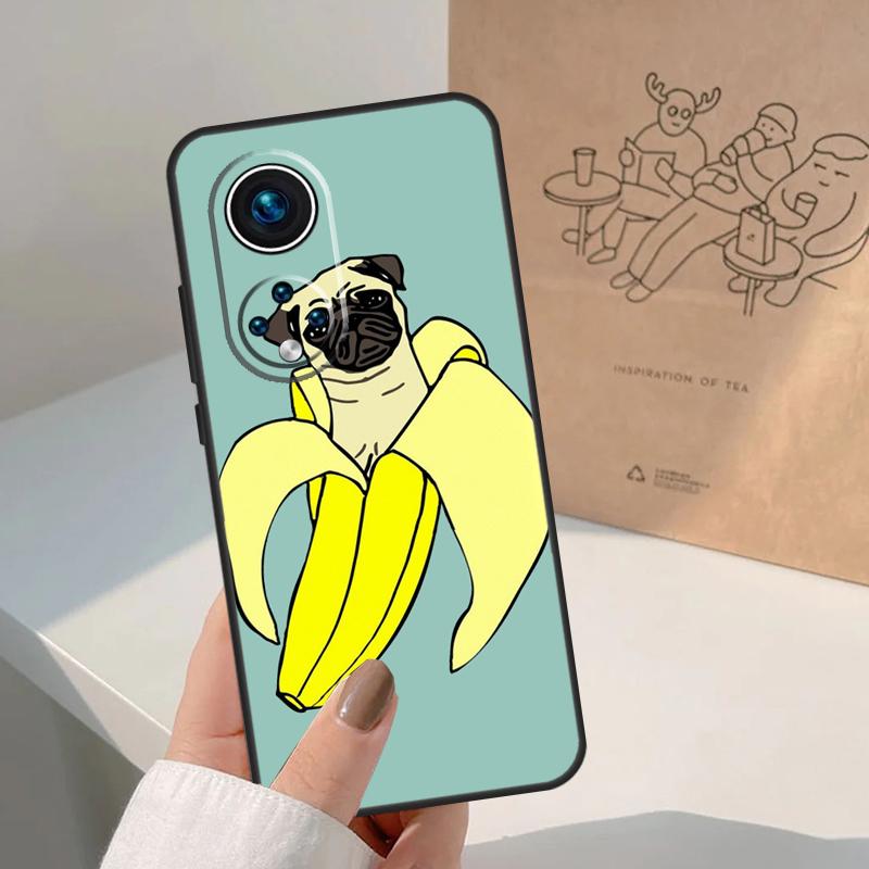 Funny Cartoon Pug For Honor Magic 8 7 6 5 Pro Case For Honor X9d X9c X9b X9a X8c X8b Win 200 400 50 70 90 Lite