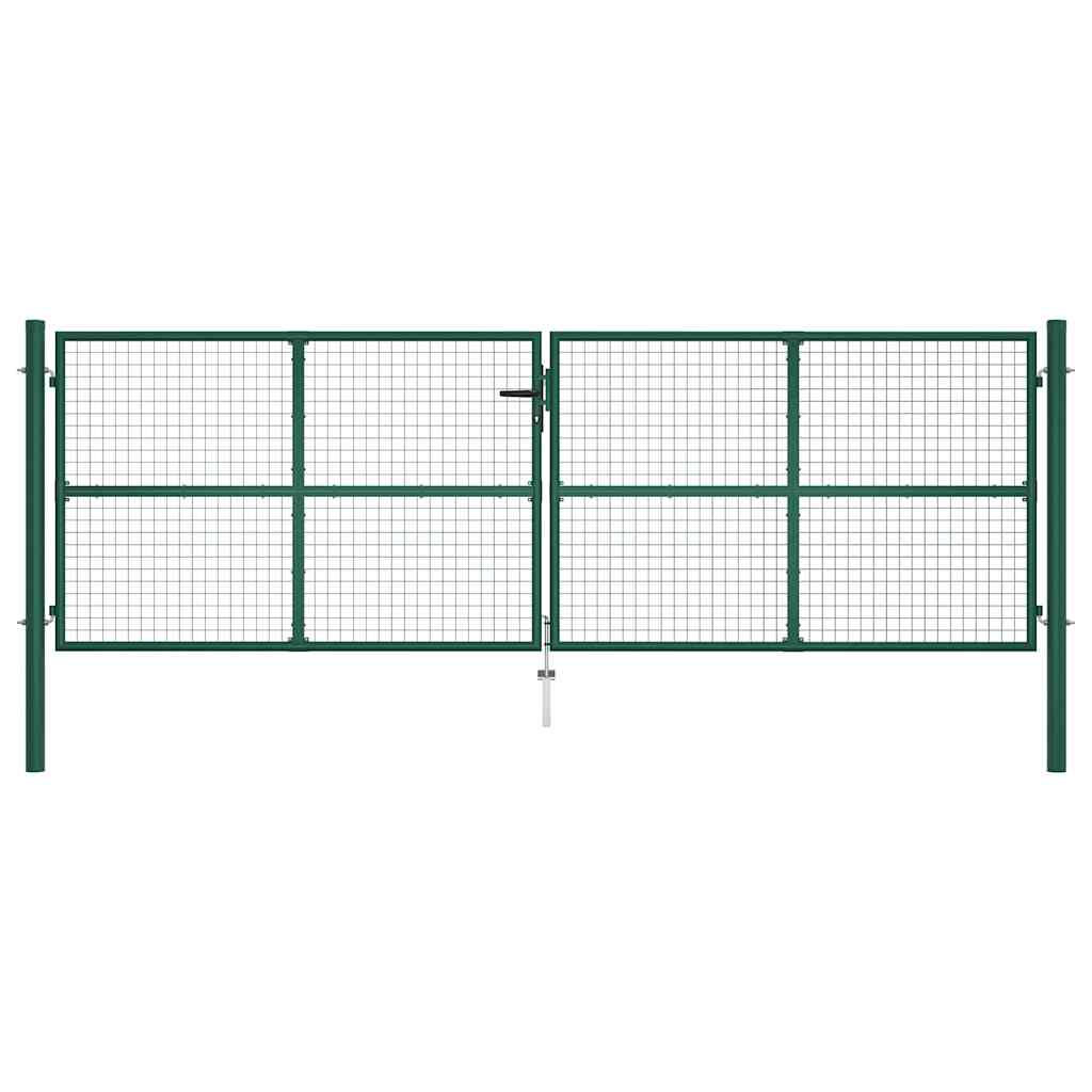Steel Mesh Garden Gate 400 X 125 Cm Green