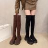 Over-knee Boots Women's Autumn and Winter New Thick-soled Thick-heeled High-tube Temperament Thin Elastic Boots