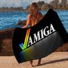 Amiga Logo Fashion Beach Towel Colorful Bath Towels For Girl Microfiber Quick Dry Custom Sand Free Beach Yoga Spa Gym Pool
