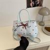 New Bow Shoulder Bag Large Capacity Multi-functional Crossbody Bag Casual Adjustable Strap Bucket Bag Women
