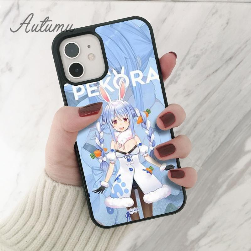 Usada Pekora Hololive anime Phone Case for iPhone 11 12 13 14 Pro Max mini X XR XS SE 2020 6S 7 8 Plus Samsung S21 S22 shell